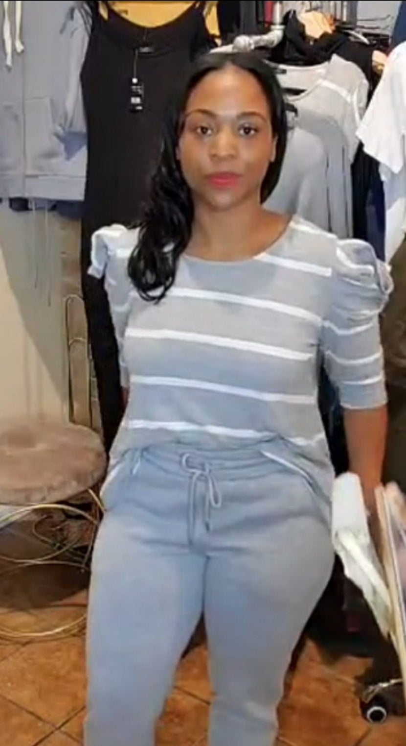 Grey Stripped Shirt