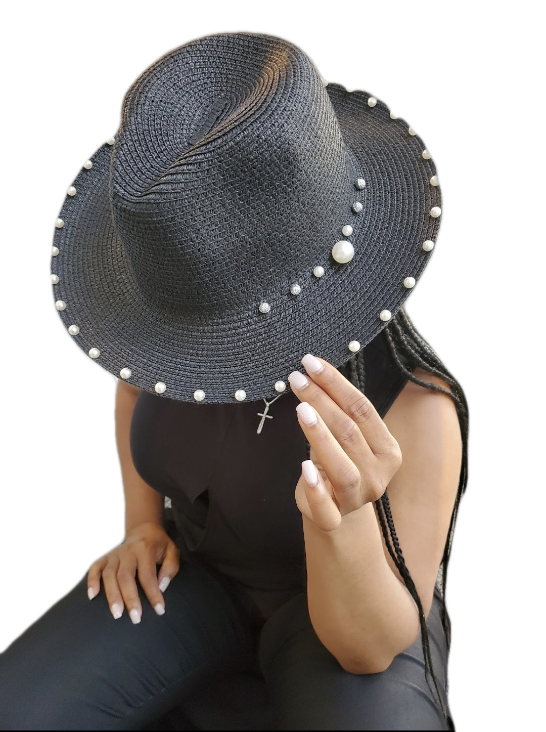 Not So Basic Pearl Brimmed Hat