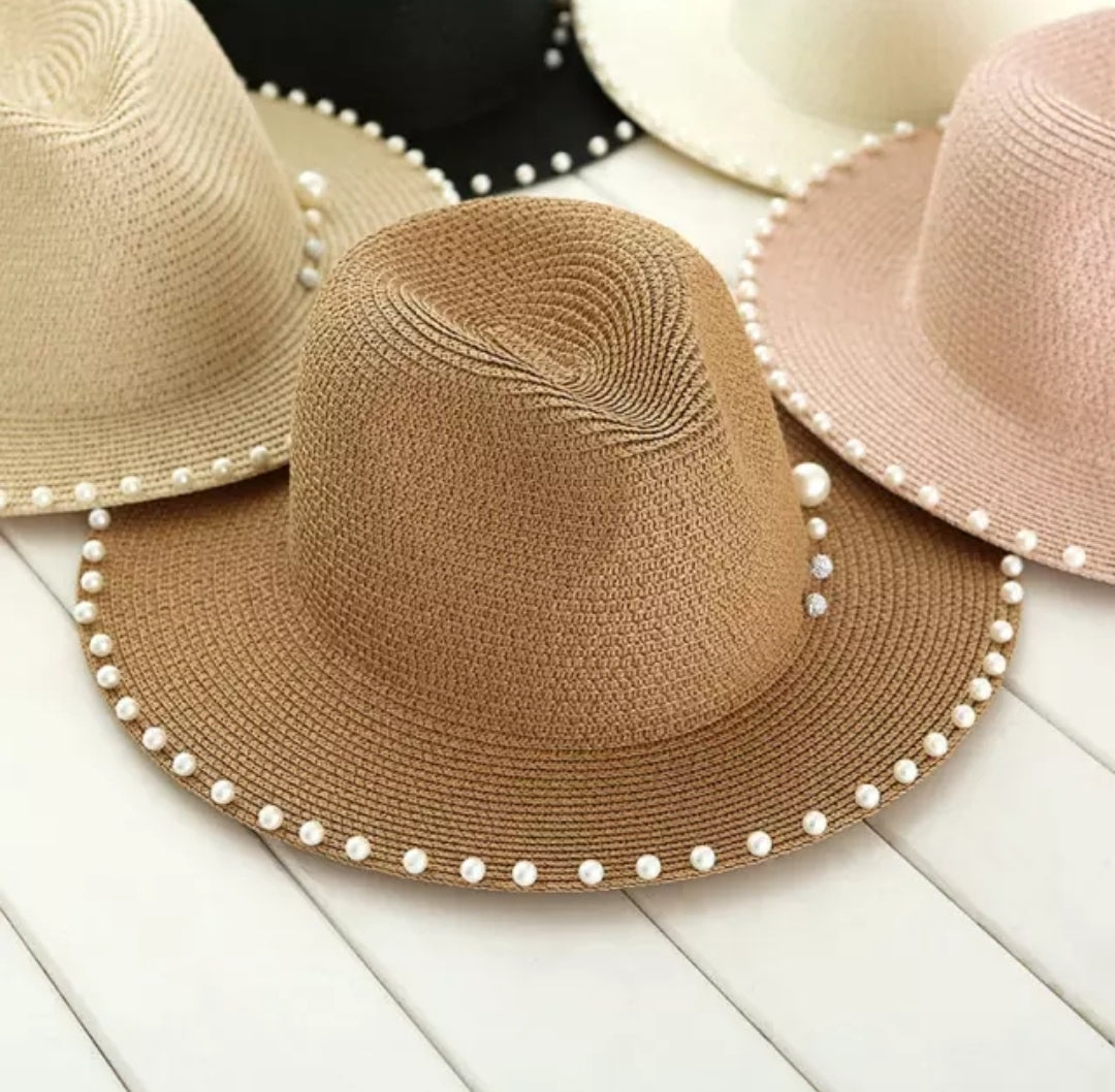 Not So Basic Pearl Brimmed Hat